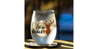 Chalet - Coupe, verre ou verre de vin "Vie de chalet - Tête de chevreuil" *PERSONNALISABLE*
